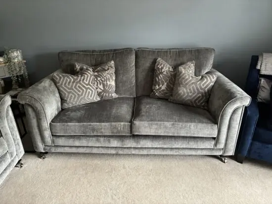 Grey 3&2 seater from Pratts of Leeds