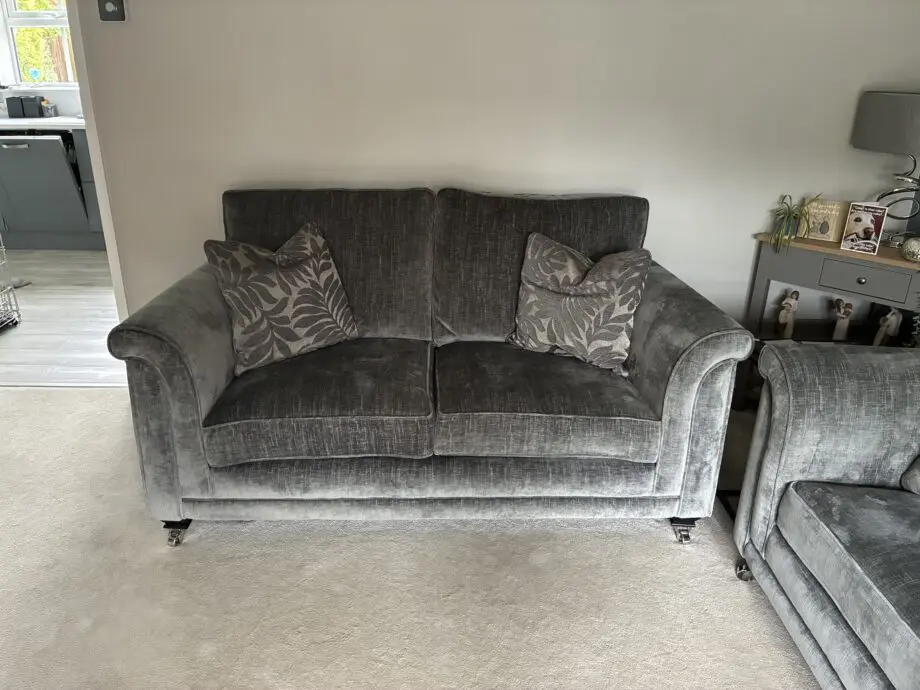 Grey 3&2 seater from Pratts of Leeds