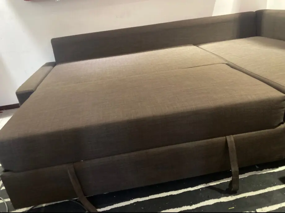 ikea corner sofa bed brwon colour
