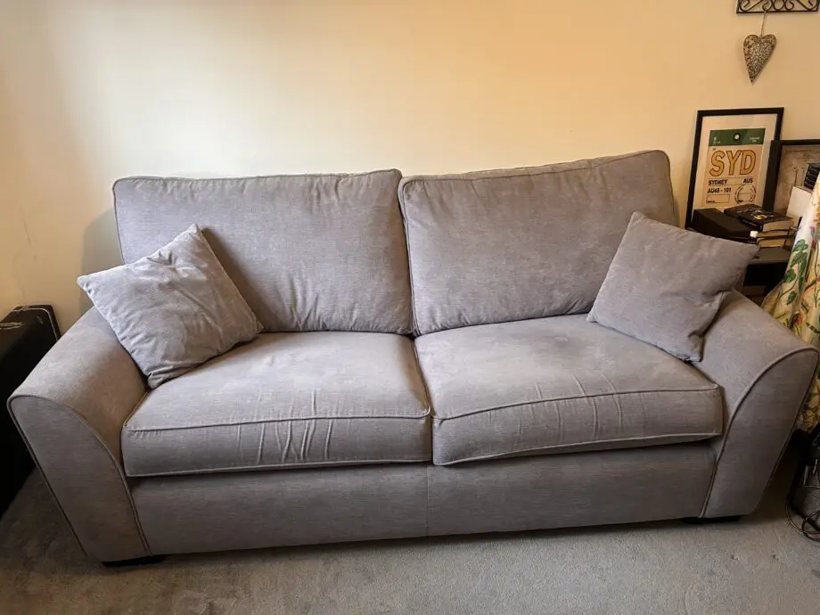 Alston’s mauve 2 seater sofa bed
