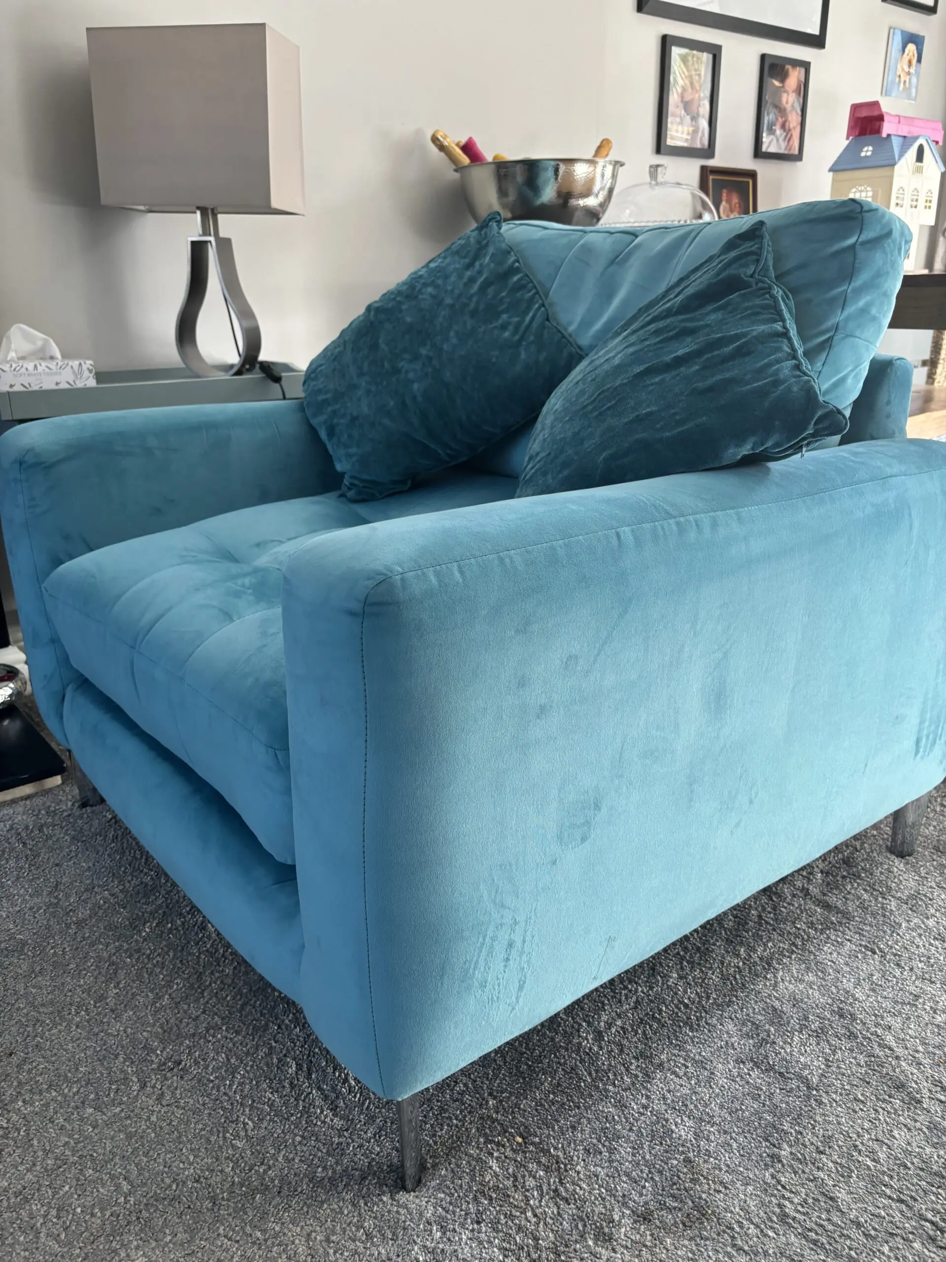 Fish pools Sofa chair teal – Sofalistic The Sofa Marketplace