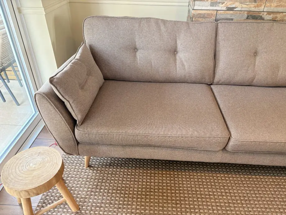 DFS French Connection Zinc 4 Seater Mocha Sofa