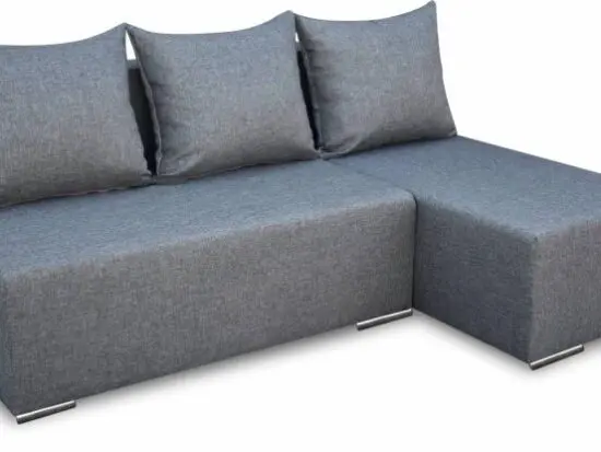Grey corner sofa bed