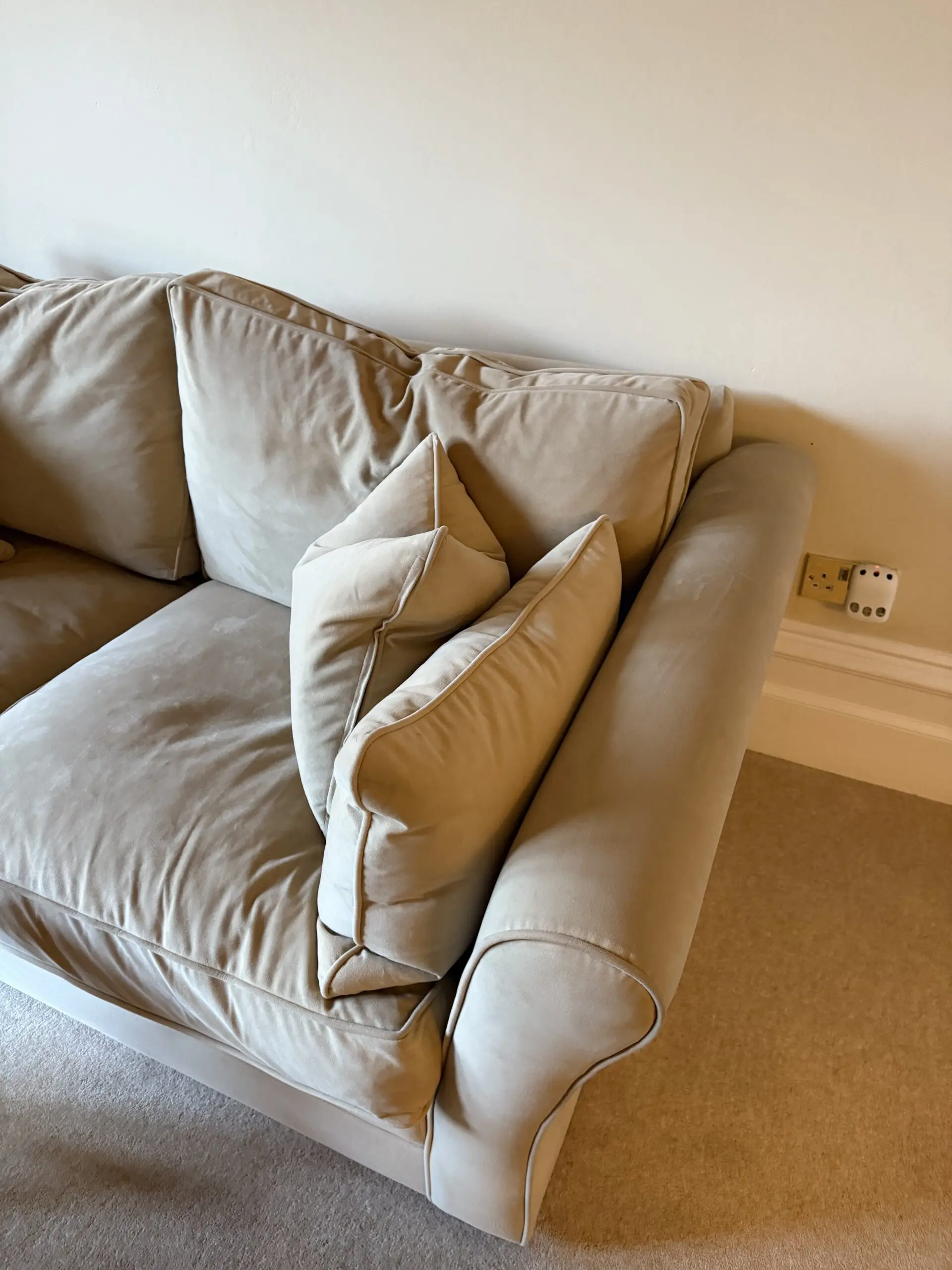 Two Sofa.com Sofas in cafe (beige/light brown)