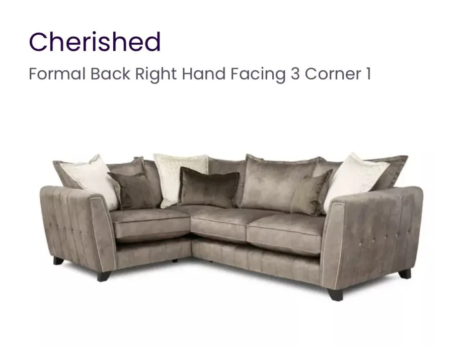 DFS Cherished Sofa Formal Back Right Hand Facing 3 Corner 1
