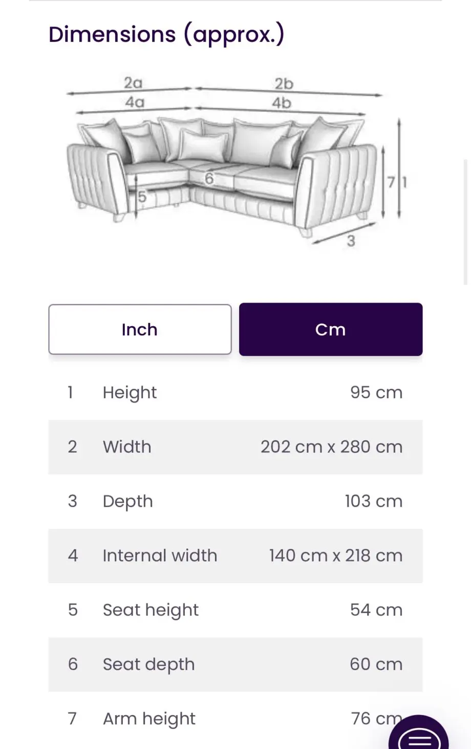 DFS Cherished Sofa Formal Back Right Hand Facing 3 Corner 1