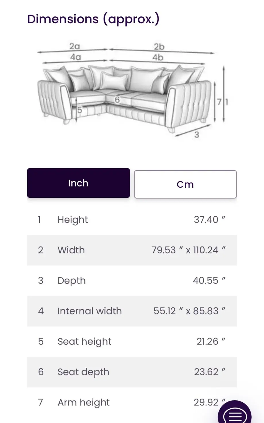 DFS Cherished Sofa Formal Back Right Hand Facing 3 Corner 1