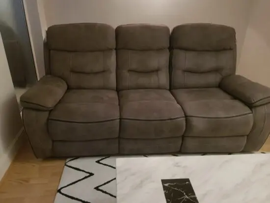DFS Noah 3 seater power recliner sofa