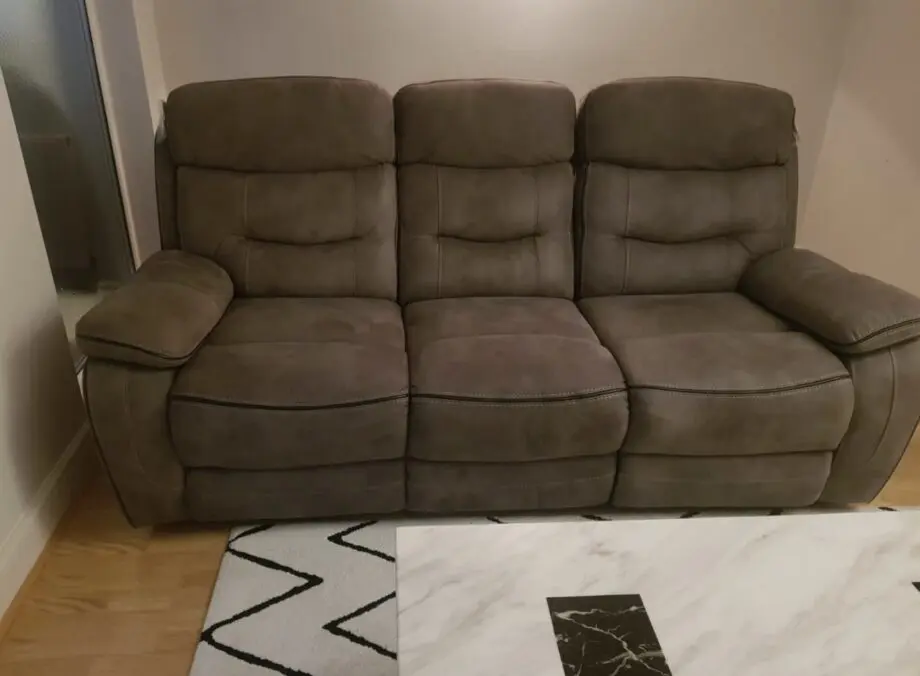 DFS Noah 3 seater power recliner sofa