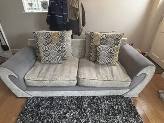 SCS Grey 3 and 2 Seater sofa