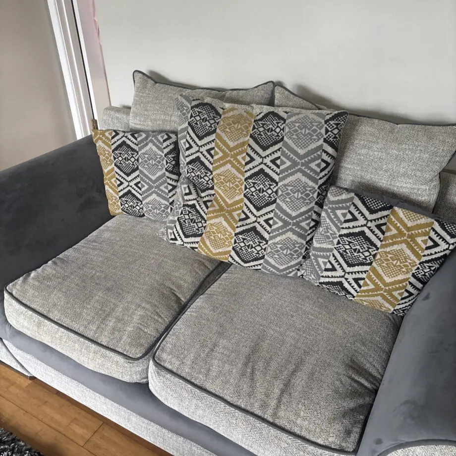SCS Grey 3 and 2 Seater sofa