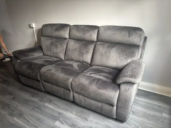 Algate Electric Recliner 3 Seater Couch With USB Ports Dalia (Grey) 2 Mths Old