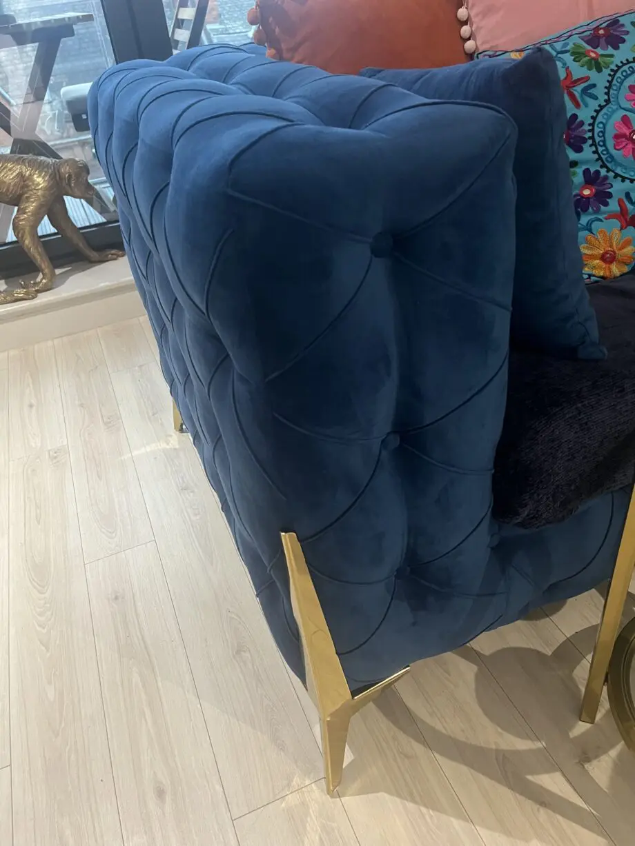 Blue 3 and 2 Seater Sofas