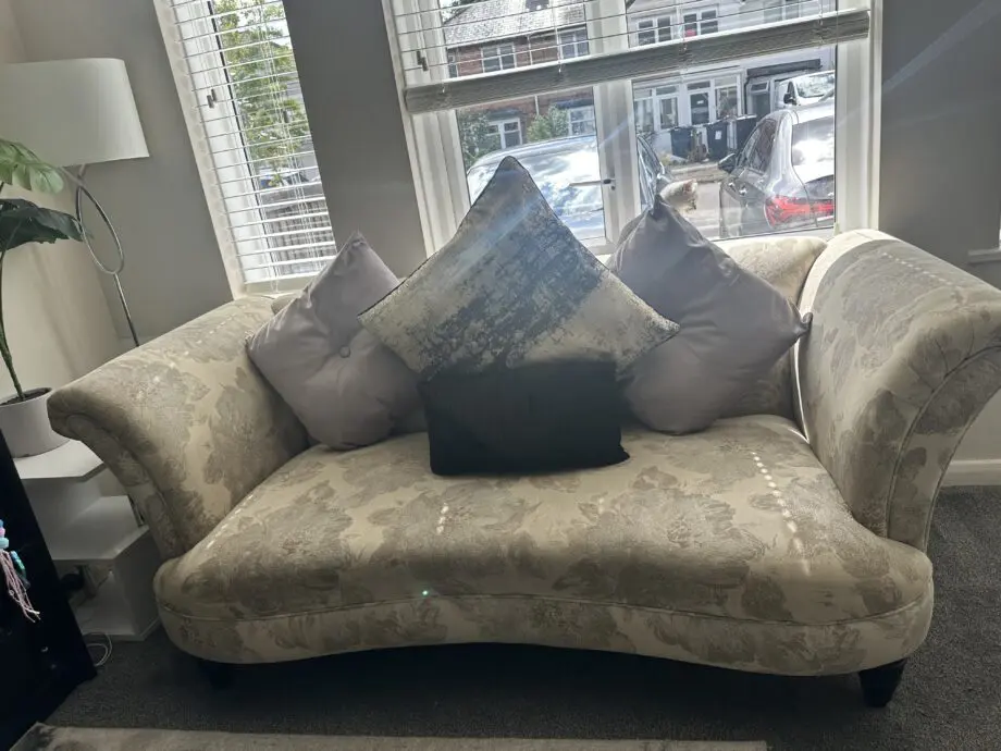 Dfs grey velvet floral vintage French style