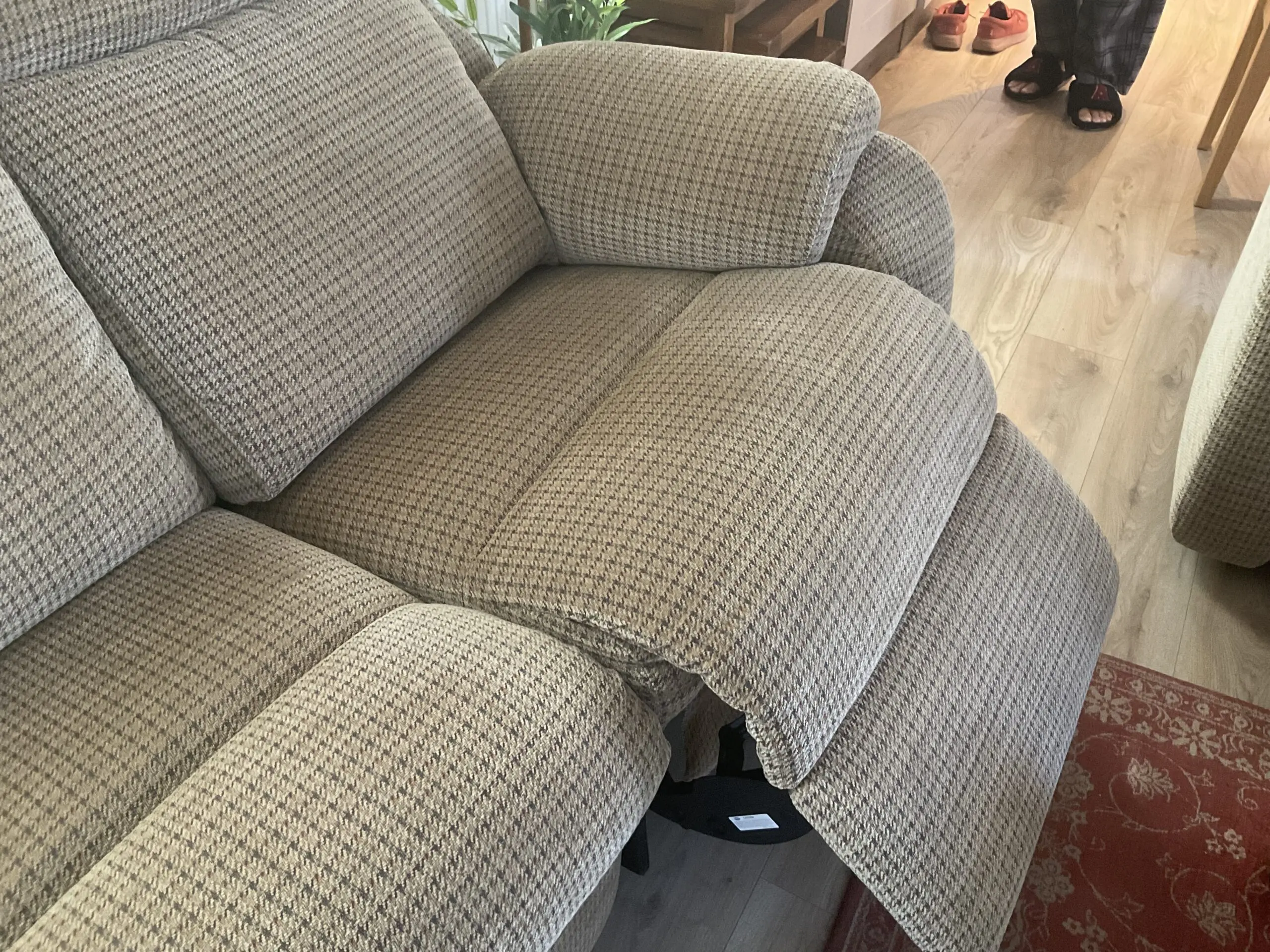 G PLAN Kingsbury 2 X 2 SEATER FABRIC SOFAS 1 POWER RECLINER WITH LUMBER SUPPORT1 SOFA will sell separately