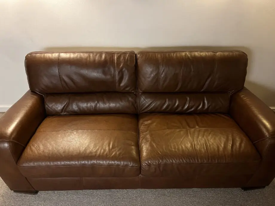 SCS 4 Seater Brown Sisi Italia Leather Sofa