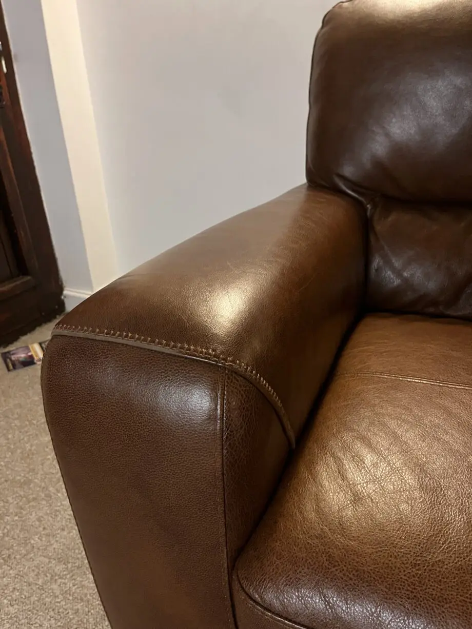 SCS 4 Seater Brown Sisi Italia Leather Sofa