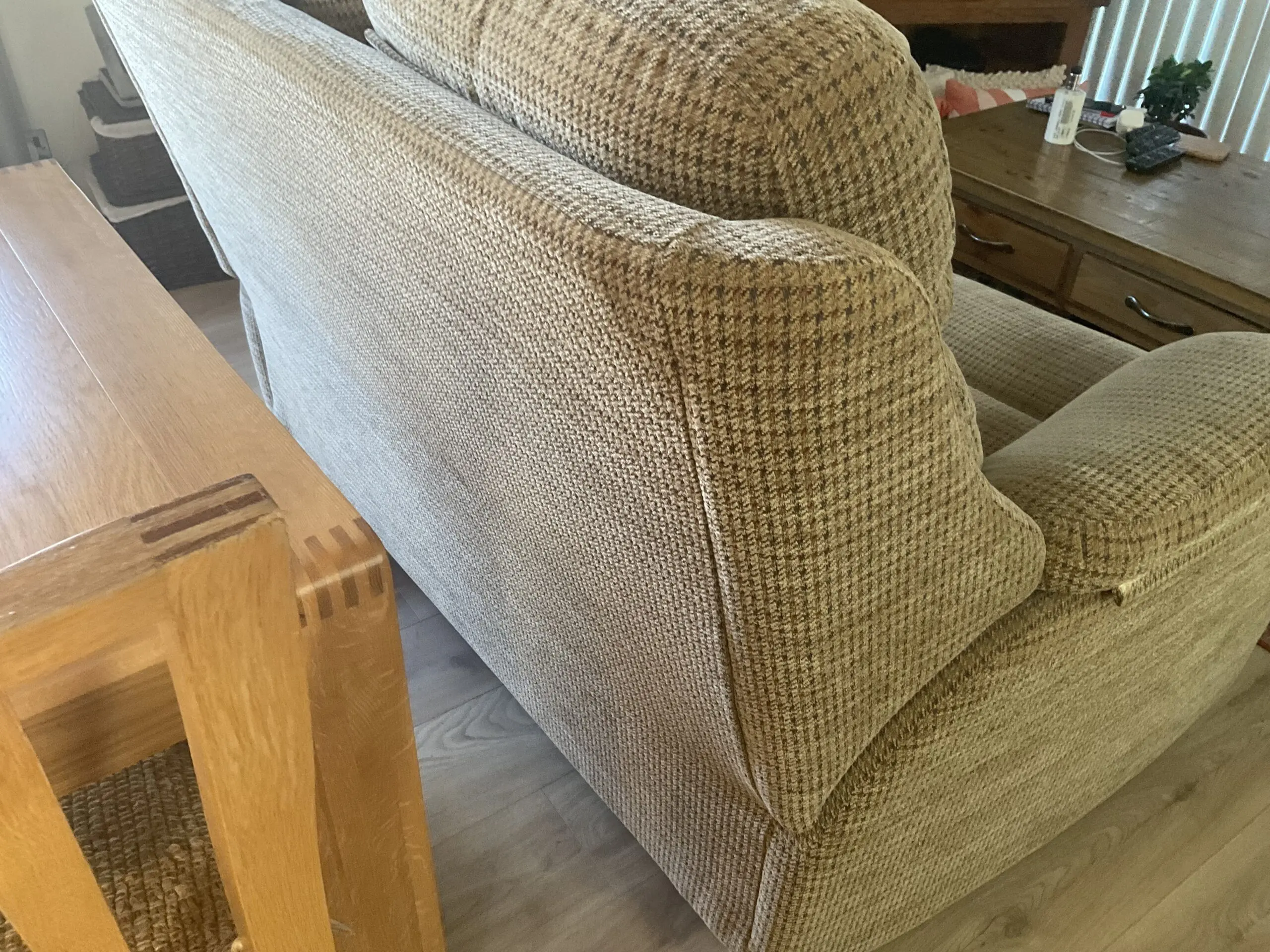 G PLAN Kingsbury 2 X 2 SEATER FABRIC SOFAS 1 POWER RECLINER WITH LUMBER SUPPORT1 SOFA will sell separately