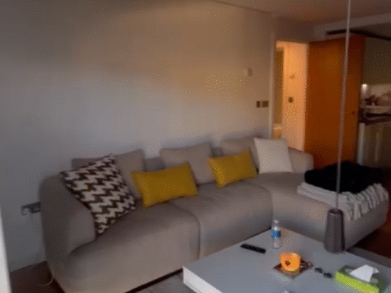 Beige 3 piece corner sofa