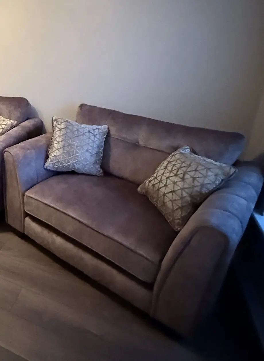 Mariah Classic Back Fabric Snuggler Chair