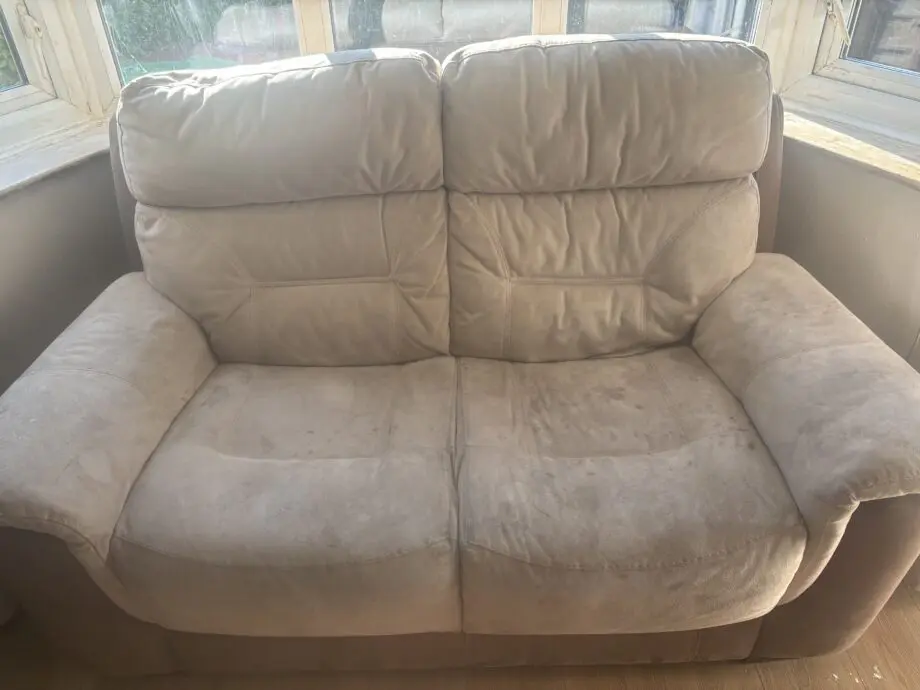 DFS beige/brown 3 and 2 sofa set