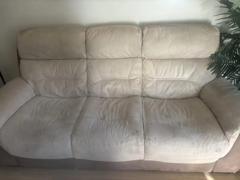 DFS beige/brown 3 and 2 sofa set