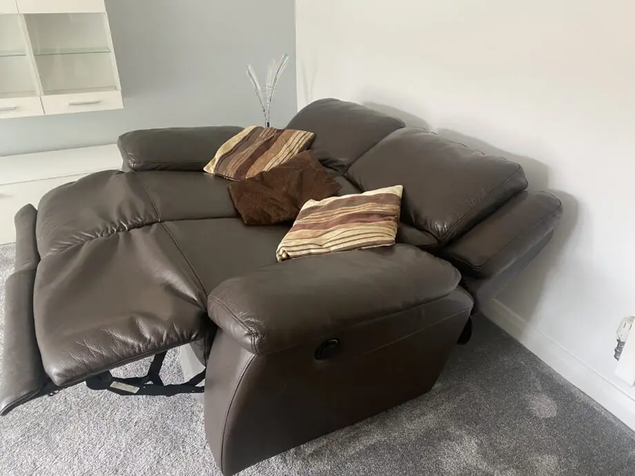 Italian leather recliner