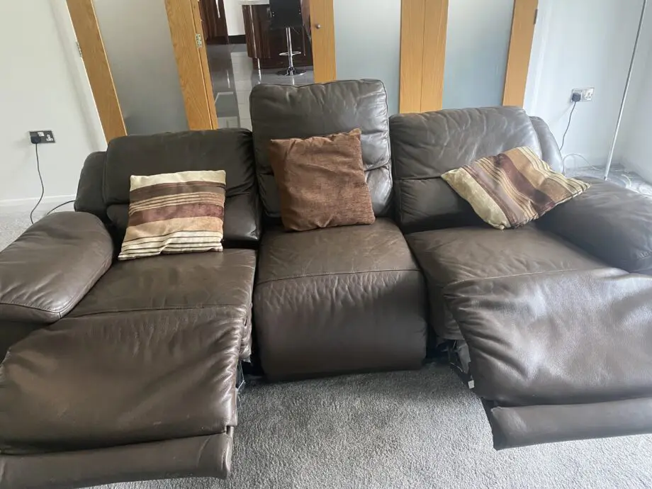 Italian leather recliner