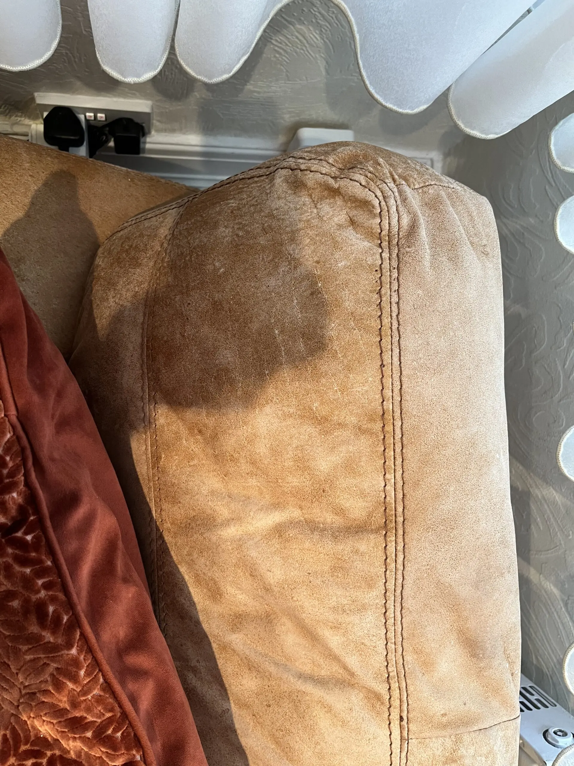 DFS tan (thor) sofa 3 seater sofa and 2 armchairs