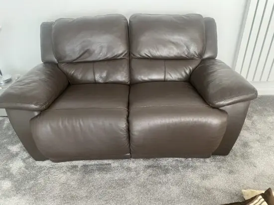 Italian leather recliner