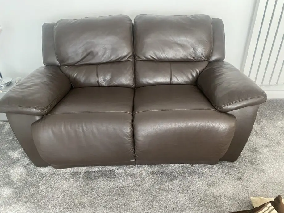Italian leather recliner