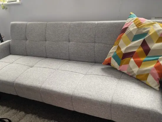 Wayfair Grey Three-Seater Sofa/bed