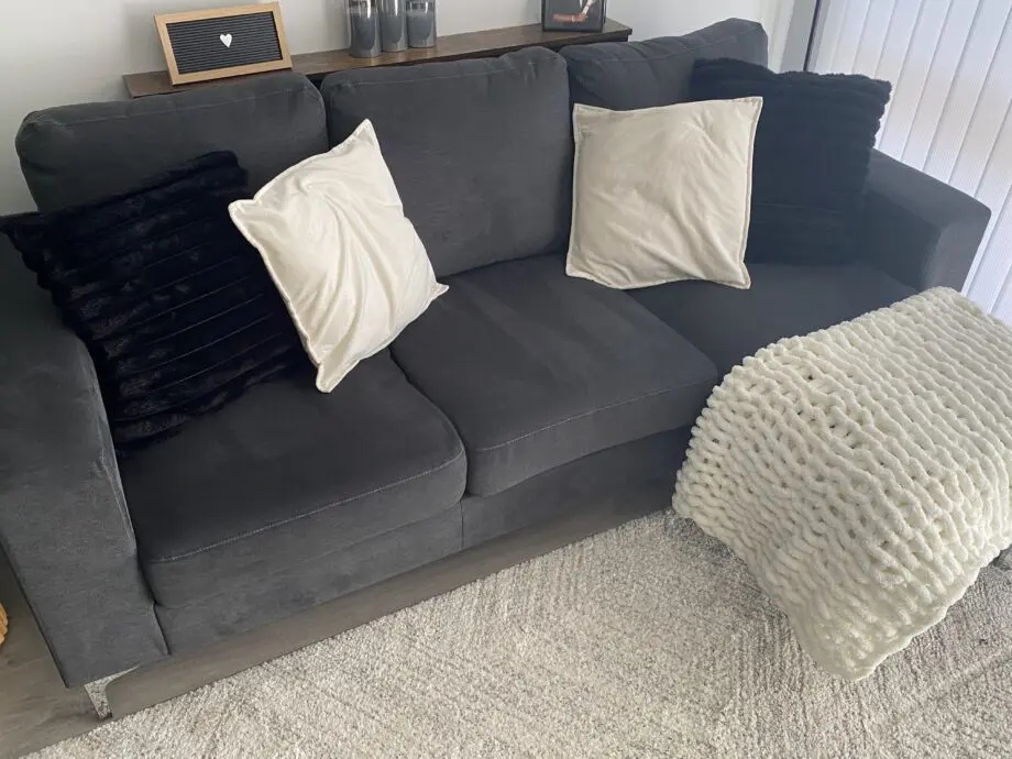 Furniture and Choice Slate Grey L Shape Sofa