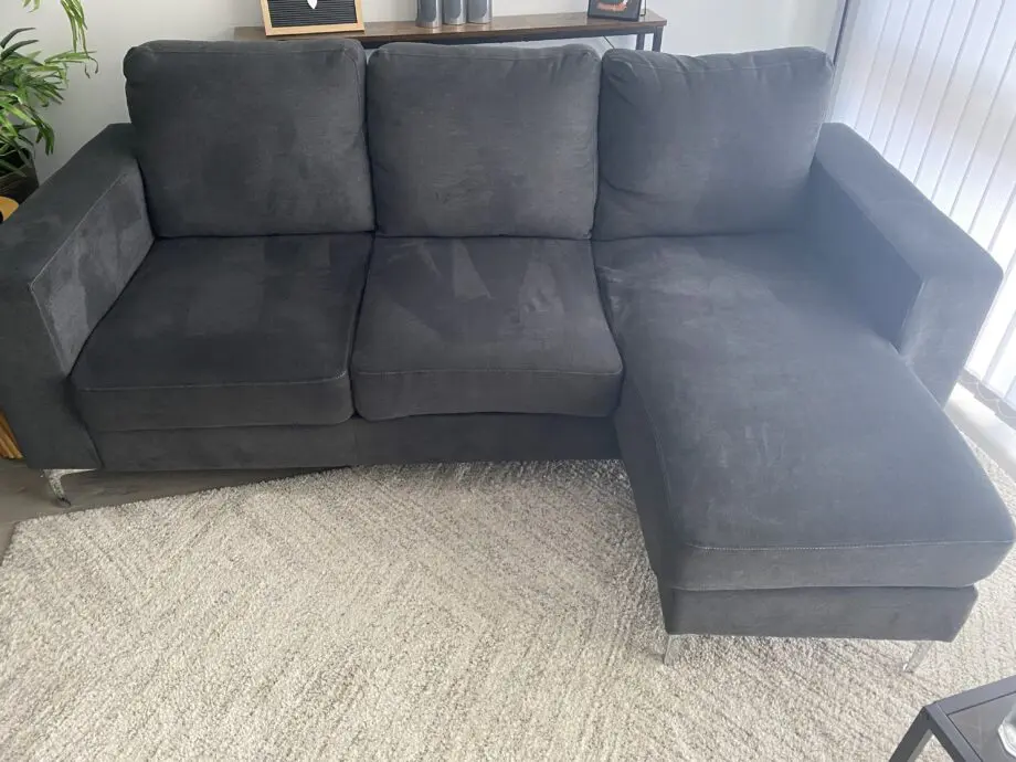 Furniture and Choice Slate Grey L Shape Sofa