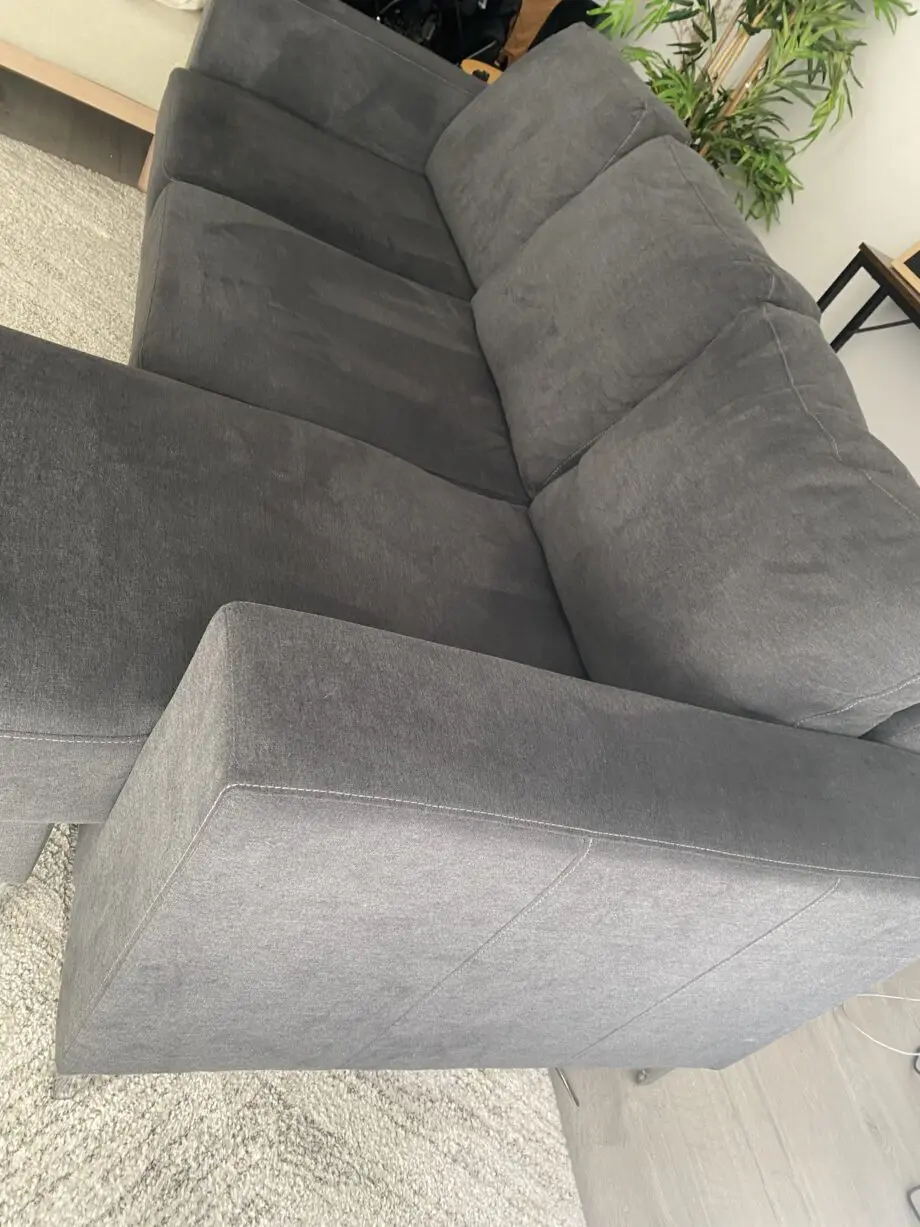 Furniture and Choice Slate Grey L Shape Sofa