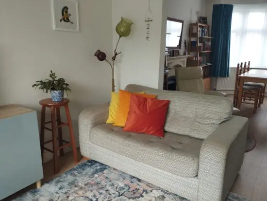 Two-seater sofa bed