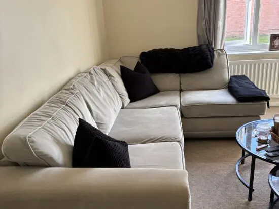 Dfs corner sofa and chair
