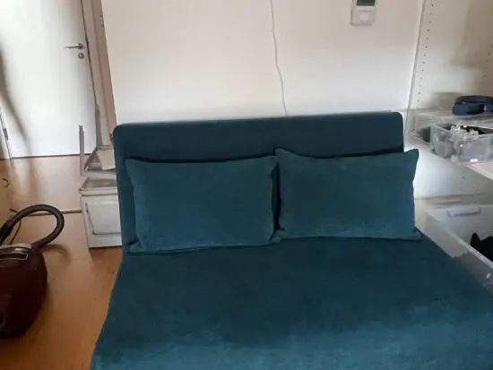 <2 yrs old - DUSK - Blue Teal 2-Seater Sofa Bed