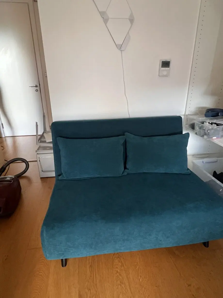 <2 yrs old - DUSK - Blue Teal 2-Seater Sofa Bed