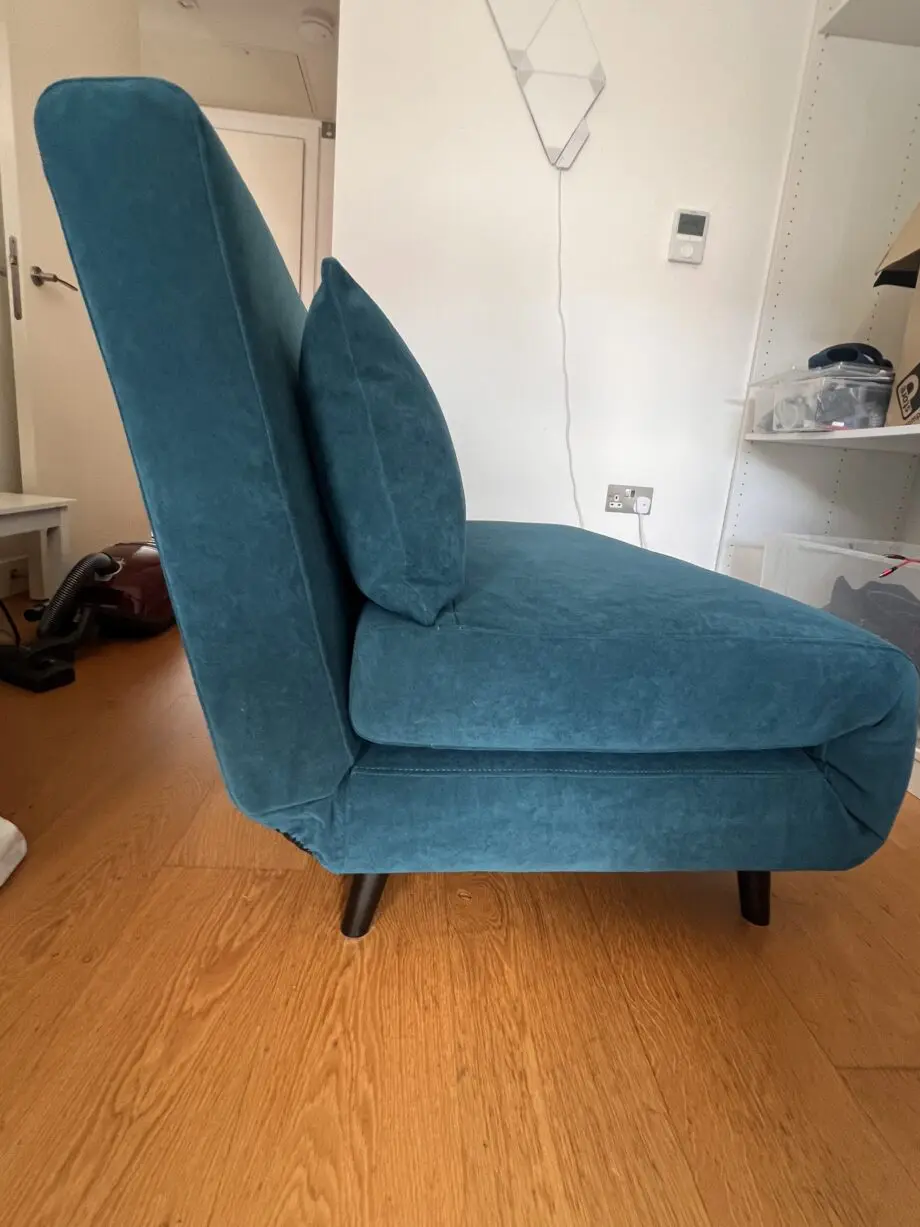 <2 yrs old - DUSK - Blue Teal 2-Seater Sofa Bed