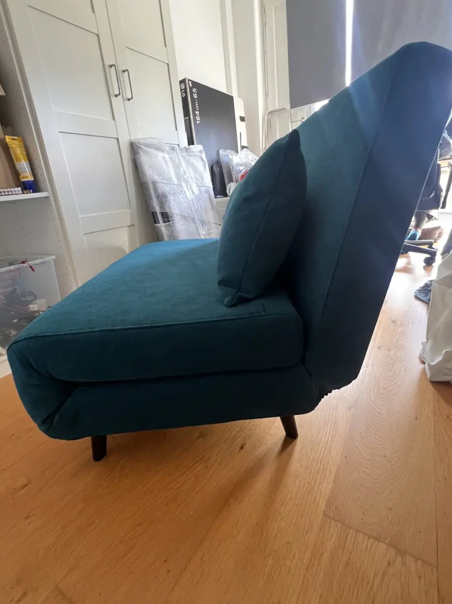 <2 yrs old - DUSK - Blue Teal 2-Seater Sofa Bed