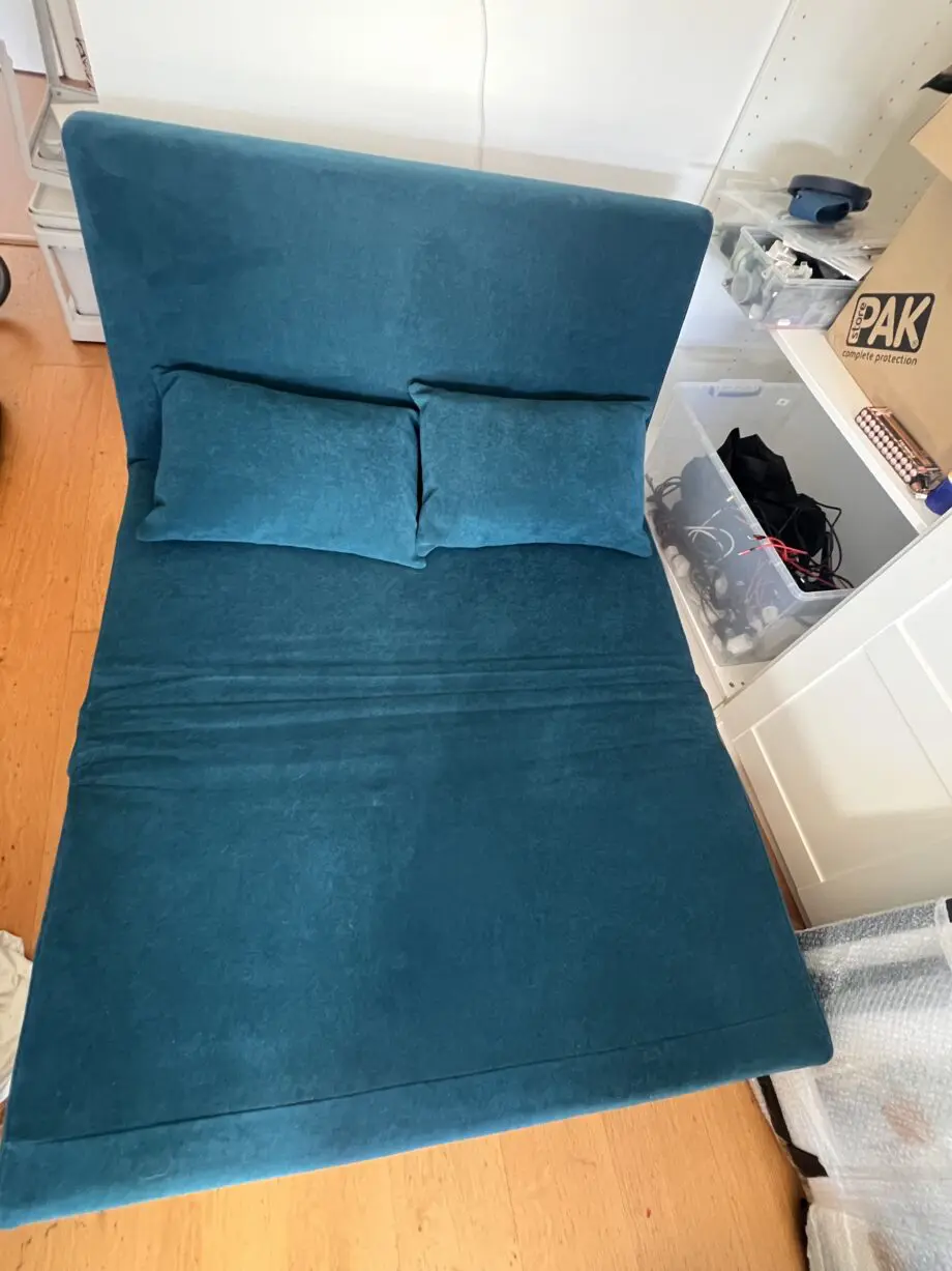 <2 yrs old - DUSK - Blue Teal 2-Seater Sofa Bed