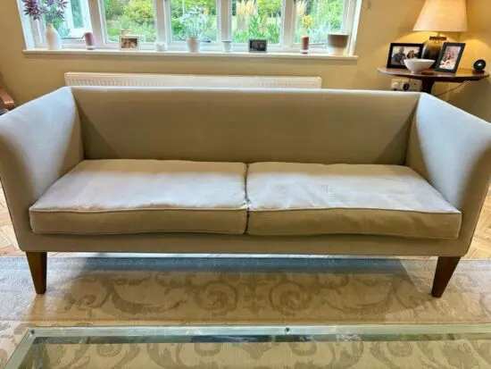 A pair of Sofa.com Fingal 2.5 Seat Sofas in natural linen cotton