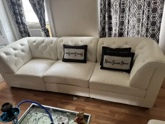 White luxury sofa