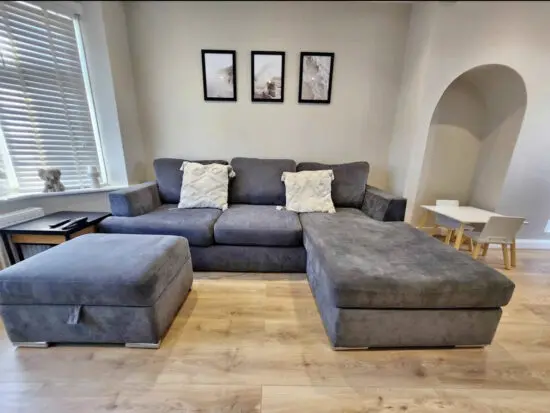 DFS Freya Corner Sofa - Grey