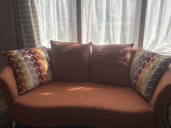 DFS Burnt orange- Retro style 3 piece suite