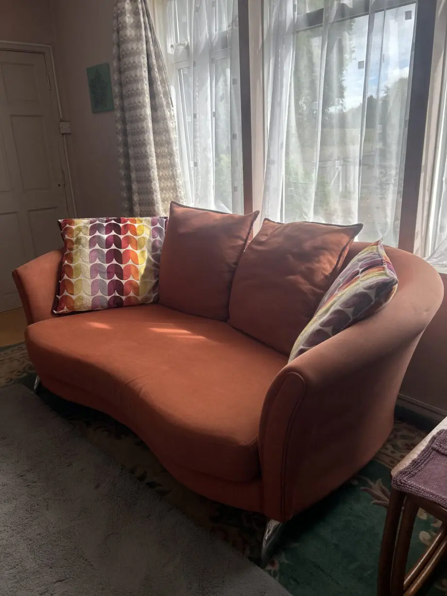 DFS Burnt orange- Retro style 3 piece suite