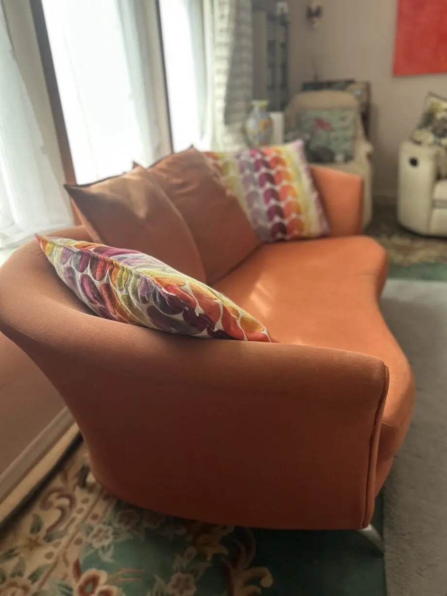 DFS Burnt orange- Retro style 3 piece suite