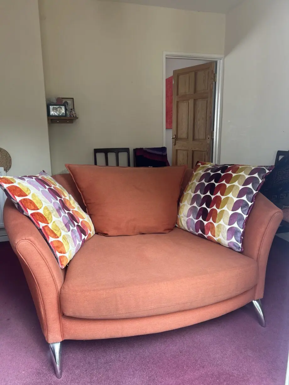 DFS Burnt orange- Retro style 3 piece suite