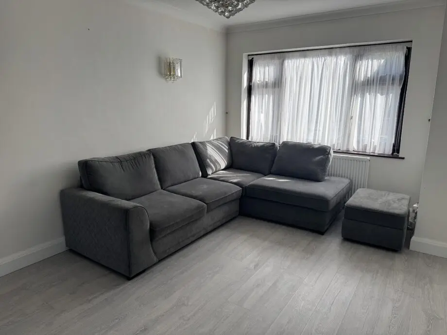 DFS Grey Orka corner sofa